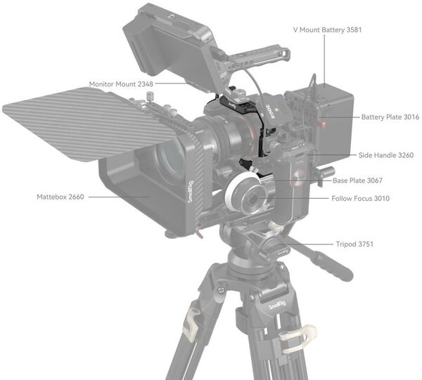 SmallRig 3667B Cage für Sony Alpha 7 IV / 7SIII / Alpha 1 