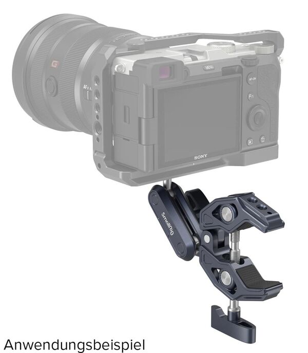 SmallRig 3757B Krabbenklemme mit Kugelkopf-Magic Arm 