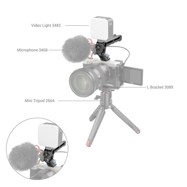 SmallRig 3764 Top Handle mit Cold Shoe Lite 