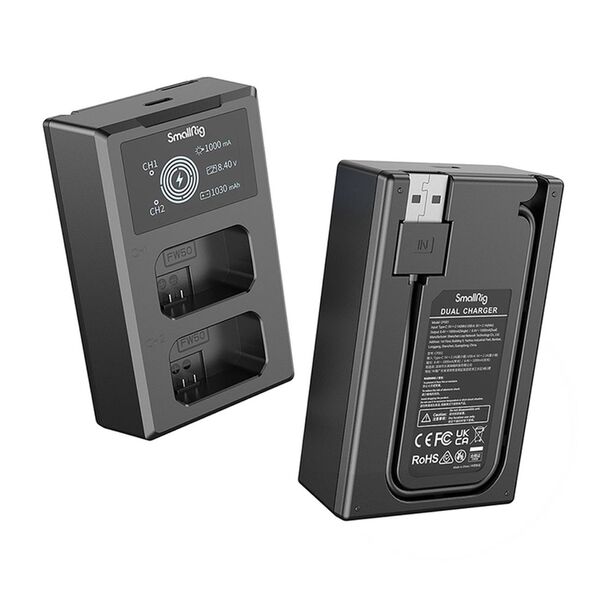 SmallRig 3818 NP FW50 Kamera-Akku und Ladeset 