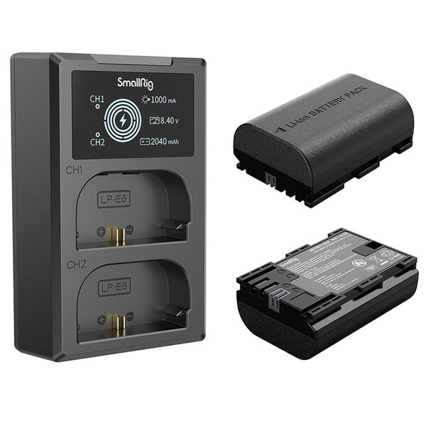 SmallRig 3821 LP E6NH Kamera-Akku und Ladeset 