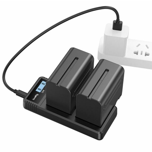 SmallRig 3823 NP F970 Batterie- und Ladesatz 