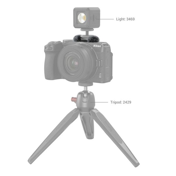 SmallRig 3859 Windshield with Cold Shoe Adapter for Nikon Z 30 