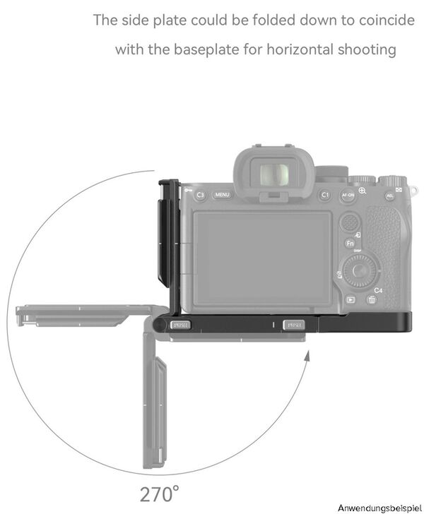 SmallRig 3984 Foldable L Bracket for Sony Alpha 7R V / Alpha 7 IV / Alpha 7S III 