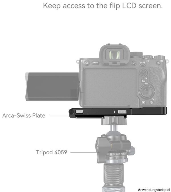 SmallRig 3984 Foldable L Bracket for Sony Alpha 7R V / Alpha 7 IV / Alpha 7S III 