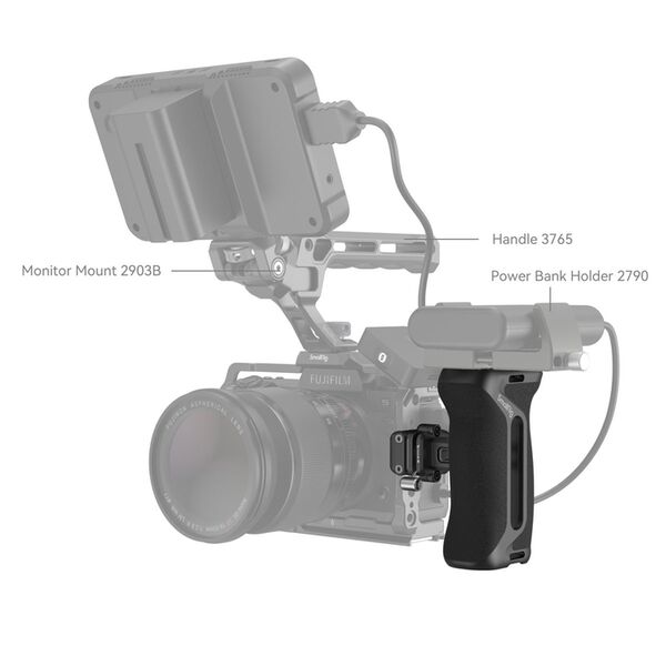 SmallRig 4017 Snap on Quick Lock NATO Seitenhandgriff 