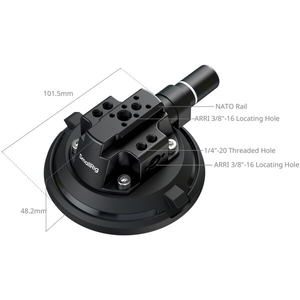 SmallRig 4122C 4 Suction Cup Camera Mounting Support for Vehicle Shooting 