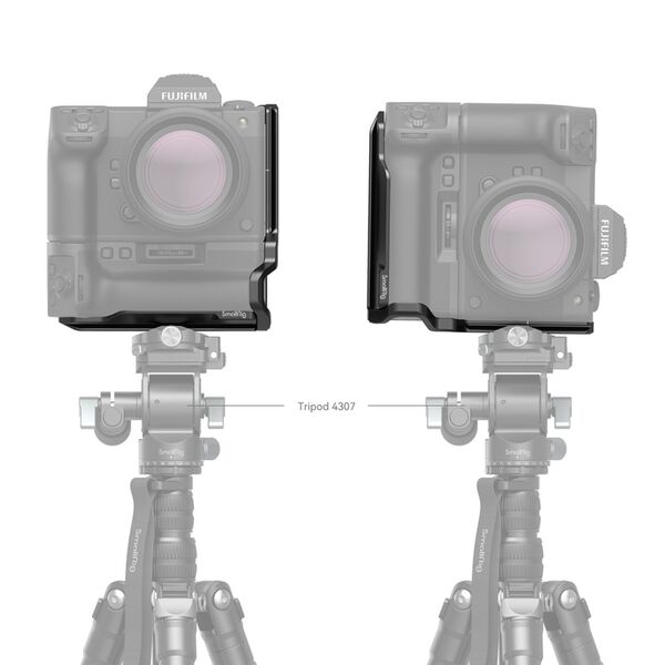 SmallRig 4203 Dediziertes L-Bracket für Fujifilm GFX100 II mit VG-GFX100ll Batteriegriff 