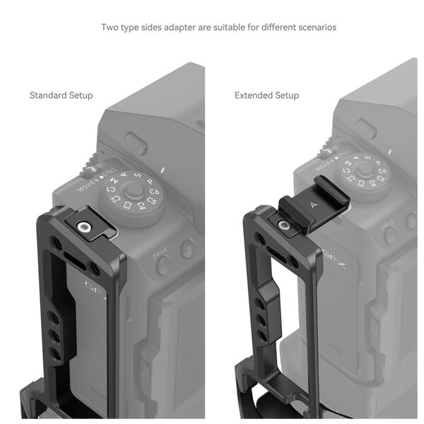 SmallRig 4203 Dediziertes L-Bracket für Fujifilm GFX100 II mit VG-GFX100ll Batteriegriff 