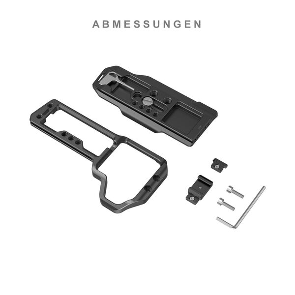 SmallRig 4203 Dediziertes L-Bracket für Fujifilm GFX100 II mit VG-GFX100ll Batteriegriff 