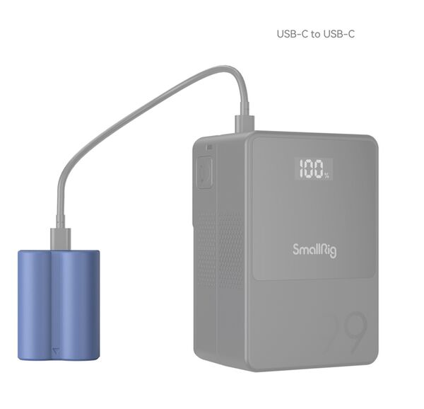 SmallRig 4266 NP W235 USB C aufladbare Kamerabatterie 