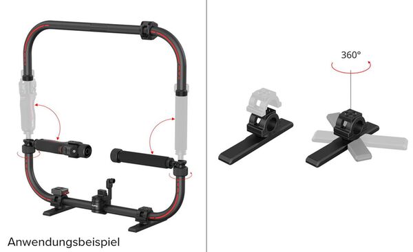 SmallRig 4328 Stabilisator-Handring für DJI RS Serie, mit Steuertasten 