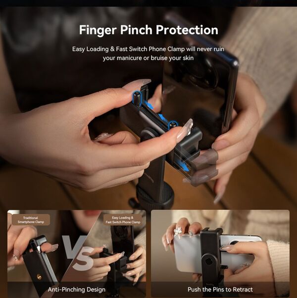 SmallRig 4364 Smartphone Vlog Stativ Kit VK-20 Erweiterte Version 