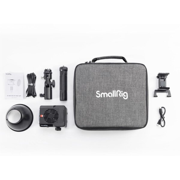 SmallRig 4376B RC 60B LED-Videoleuchte mit Powerbank-Halterung 