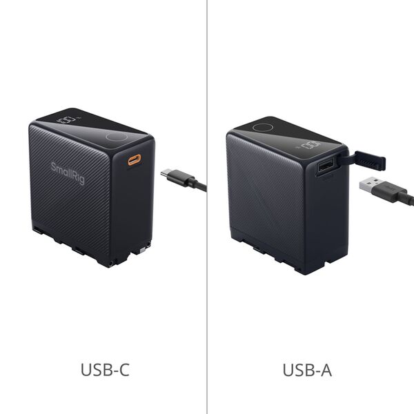 SmallRig 4469 NP-F970, USB-C wiederaufladbarer Akku  schwarz