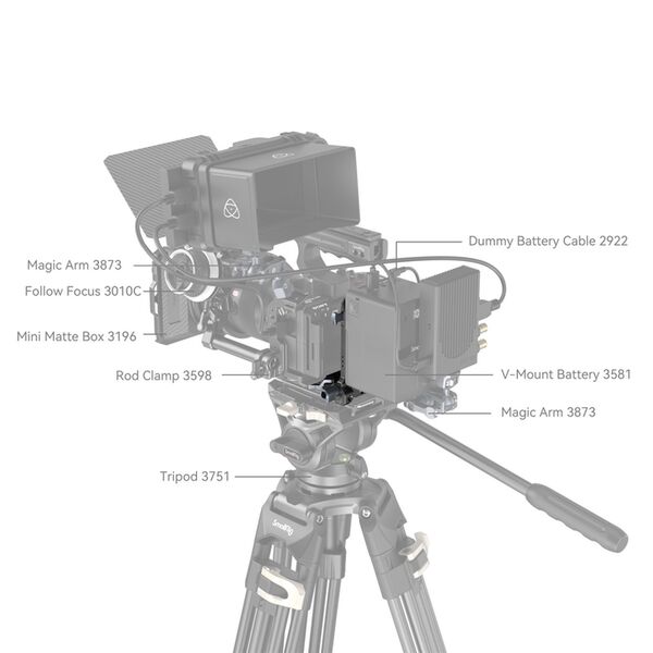 SmallRig 4505 V-Mount Akku-Montageplatte 