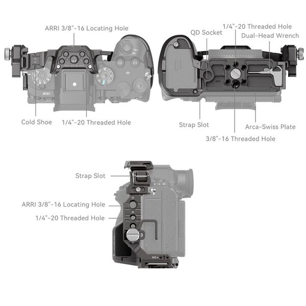 SmallRig 4533 Cage für Sony Alpha 9 III 
