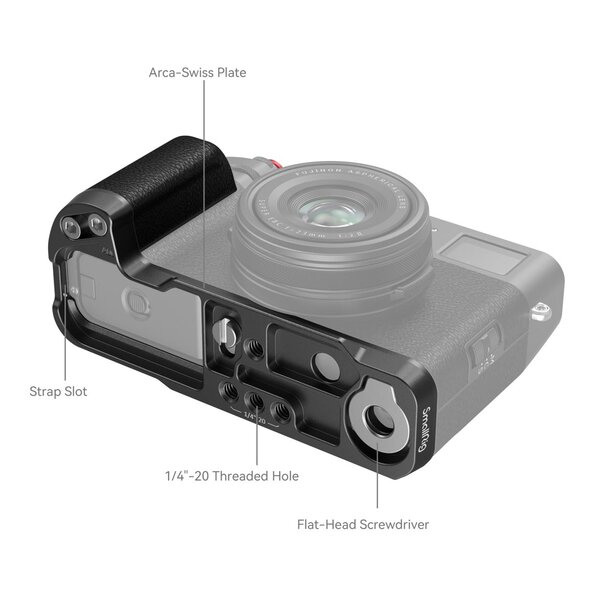 SmallRig 4556B L-förmiger Griff für FUJIFILM X100VI / X100V  schwarz