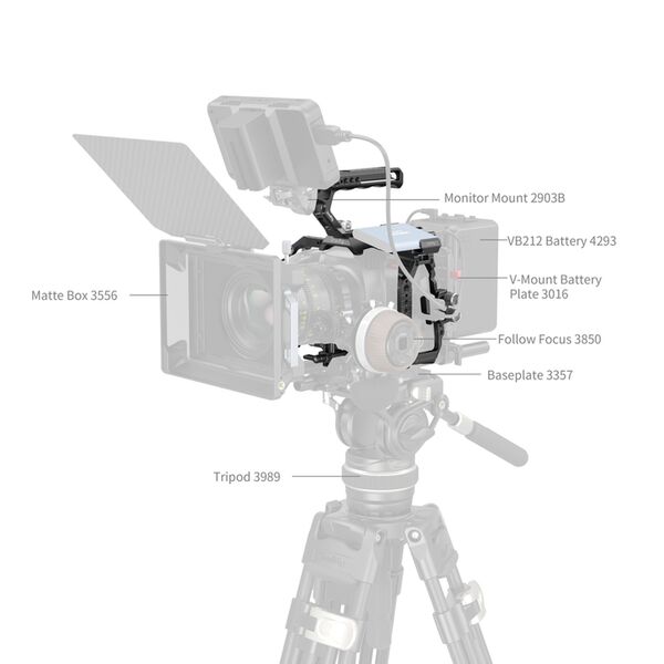 SmallRig 4574 Basic Cage Kit f. BMCC 6K (Vollformat) 