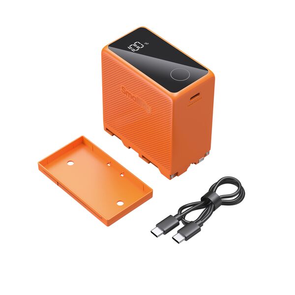 SmallRig 4576 NP-F970, USB-C wiederaufladbarer Akku  orange
