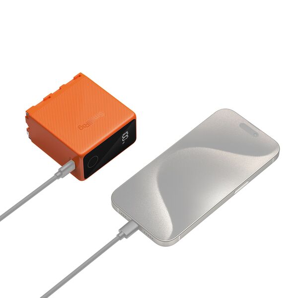 SmallRig 4576 NP-F970, USB-C wiederaufladbarer Akku  orange