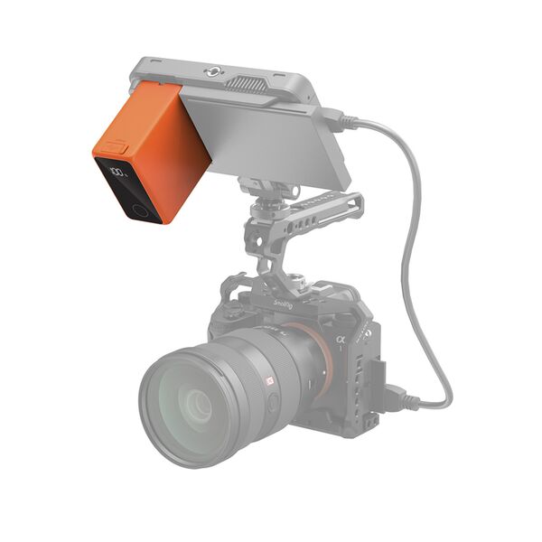 SmallRig 4576 NP-F970, USB-C wiederaufladbarer Akku  orange