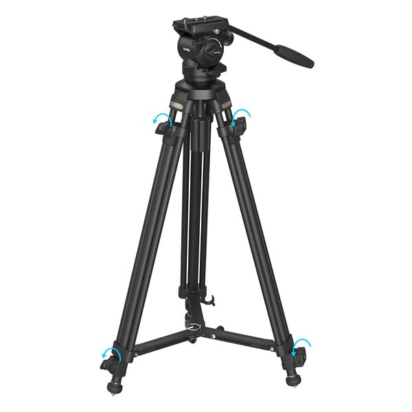 SmallRig 4685 AD-50 Light Stativ aus Kohlefaser 