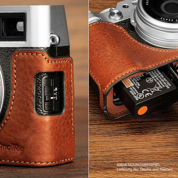 SmallRig 4699 Leder Half Case Kit braun, für Fujifilm X100VI 