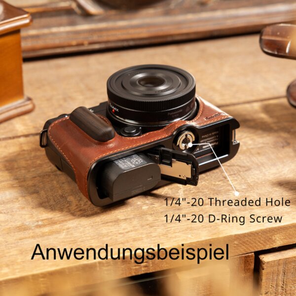 SmallRig 4703 Halbledertasche für Panasonic Lumix S9 