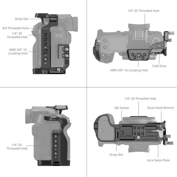 SmallRig 4716 L-Shape Mount Plate für Fujifilm GFX100S II 