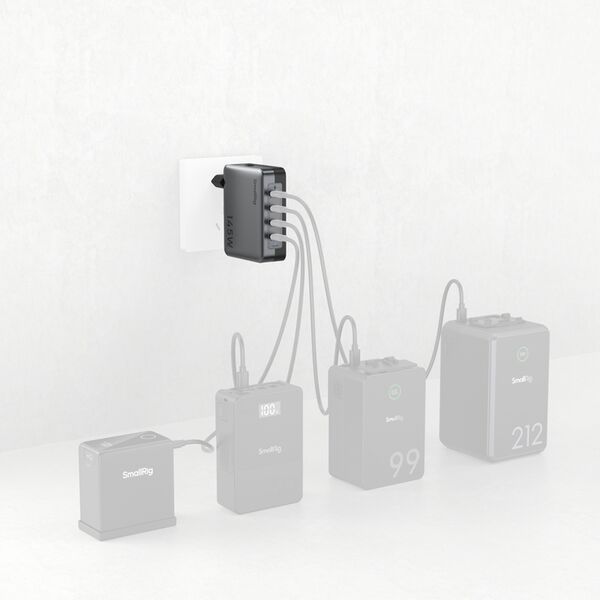 SmallRig 4748 Power Adapter 145W 4-Port PD (EU Standard) 