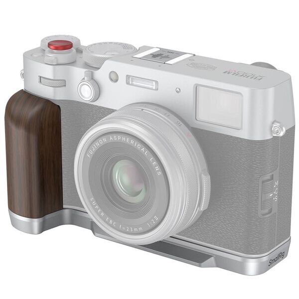 SmallRig 4804 L-förmiger Holzgriff für Fujifilm X100VI und X100V  Sliver