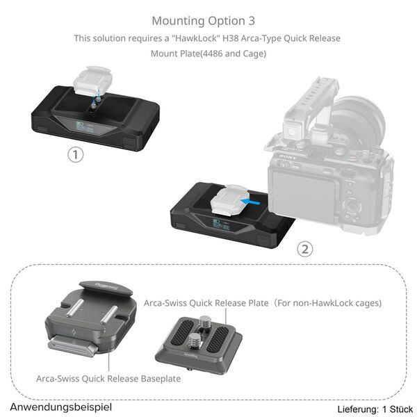 SmallRig 4826 CB75 Kamera-Basis-Akku 