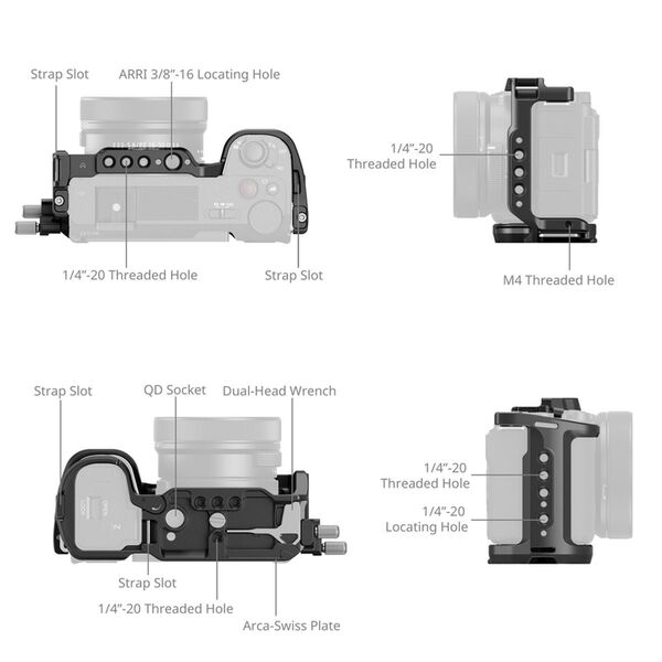SmallRig 4867 Cage Kit für Sony ZV-E10II 