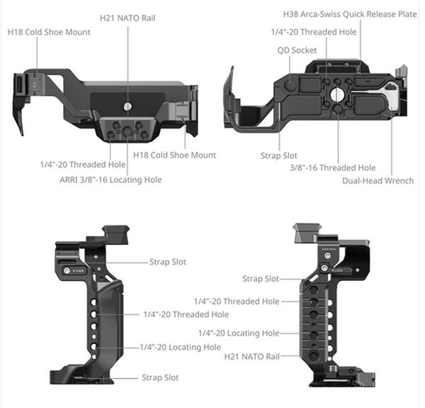 SmallRig 4902 Cage für Panasonic LUMIX S1R II / S5 II / S5 IIX / G9 II 