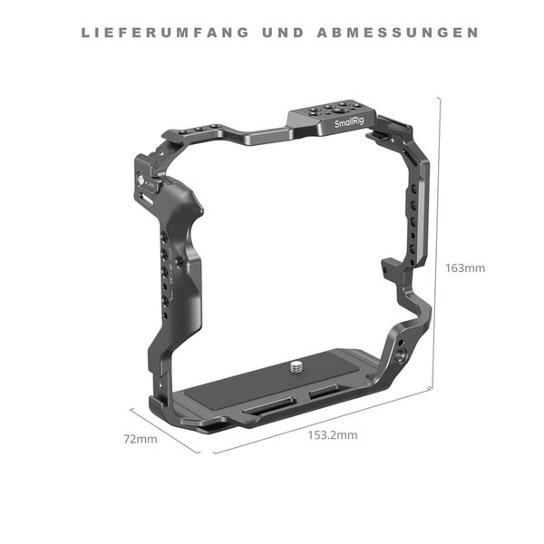 SmallRig 5092 Cage für Canon EOS R5 Mark II mit Kühllüfter CF-R20EP 