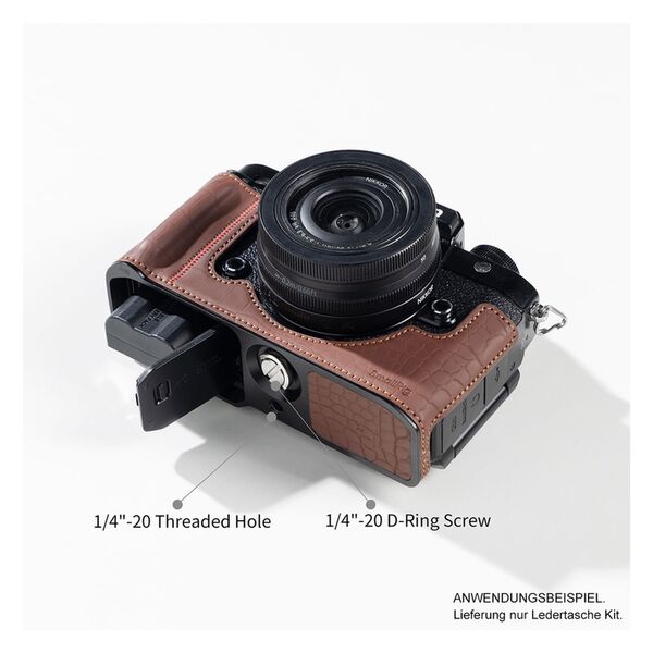 SmallRig 5096 Halbtaschen-Kit braun für Nikon Z f 