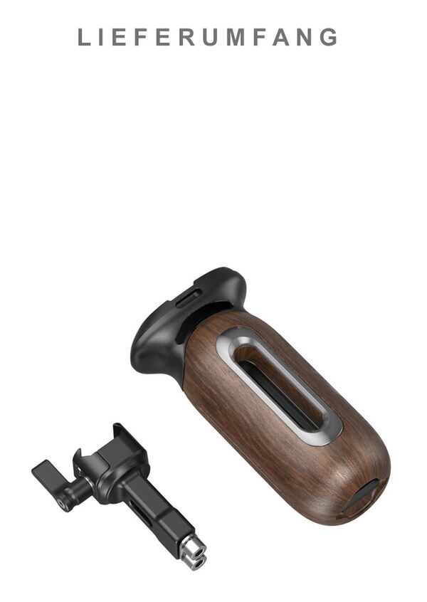 SmallRig 5239 Seitlicher Holzgriff mit NATO-Klemme 