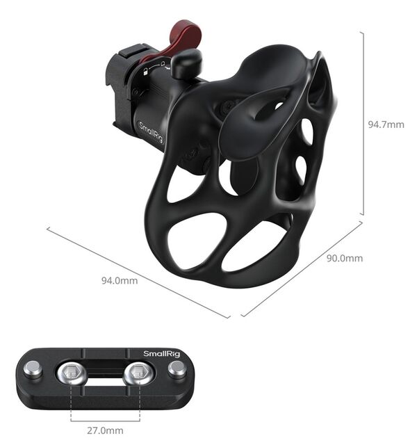 SmallRig 5243 Liquid Handle mit NATO- Klemme rechte Seite, Serie ImageGrip 