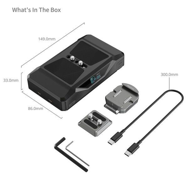 SmallRig 5248 CB75 Kamera-Basis-Akku Kit 