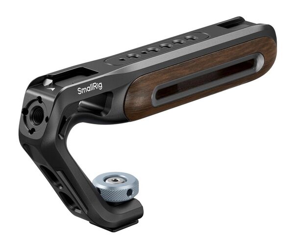 SmallRig 5250 oberer Griff aus Holz mit Cold Shoe Mount 