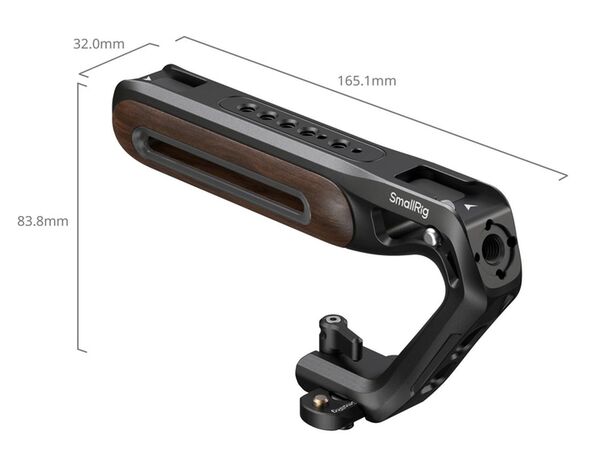 SmallRig 5251 oberer Griff aus Holz mit NATO-Klemme 