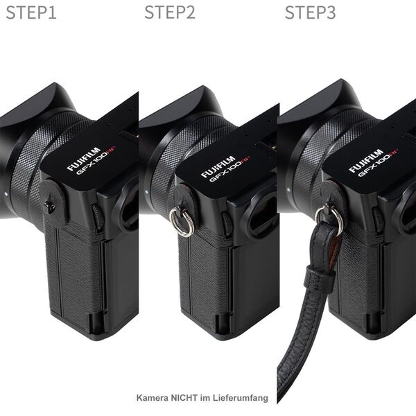 SmallRig Ledertaschen-Set für FUJIFILM GFX100RF  schwarz