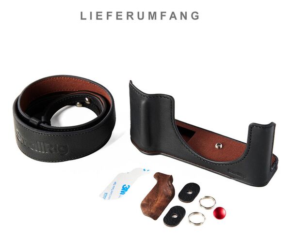 SmallRig Ledertaschen-Set für FUJIFILM GFX100RF  schwarz