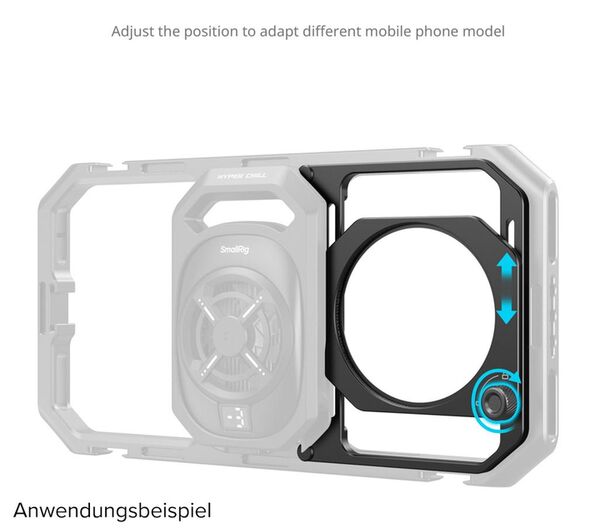 SmallRig 5277 67mm Threaded Filter Adapt w/Detachable Sunhood f. Univ. Phone Cage 