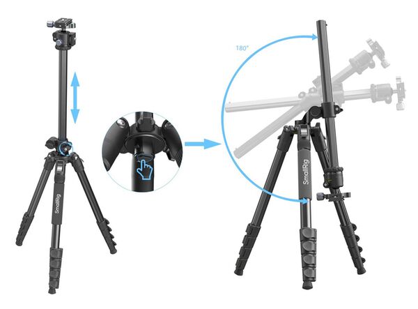 SmallRig 5290 CT25 Professional Overhead Camera Tripod, Kamera-Stativ 