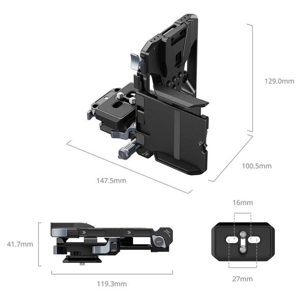 SmallRig 5315 V-Mount Battery Mount Plate Kit (Pro) 