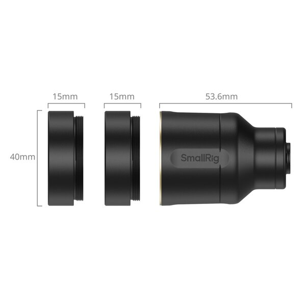 SmallRig 5334 2× Magnification Telephoto & Macro Lens Kit for Phones (T-Mount) 
