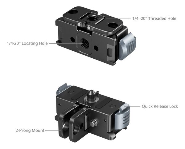 SmallRig 5437 QR Adapter Mount f. GoPro Hero Black 13 