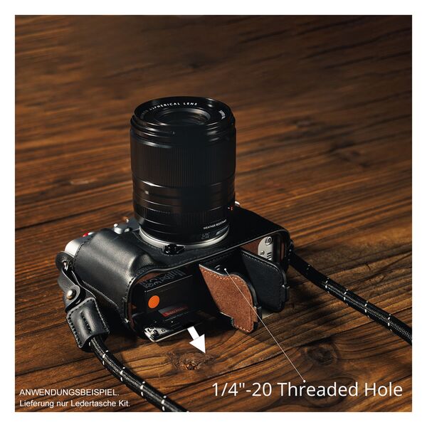 SmallRig 5450 Ledertaschen-Set für FUJIFILM X-E5  schwarz